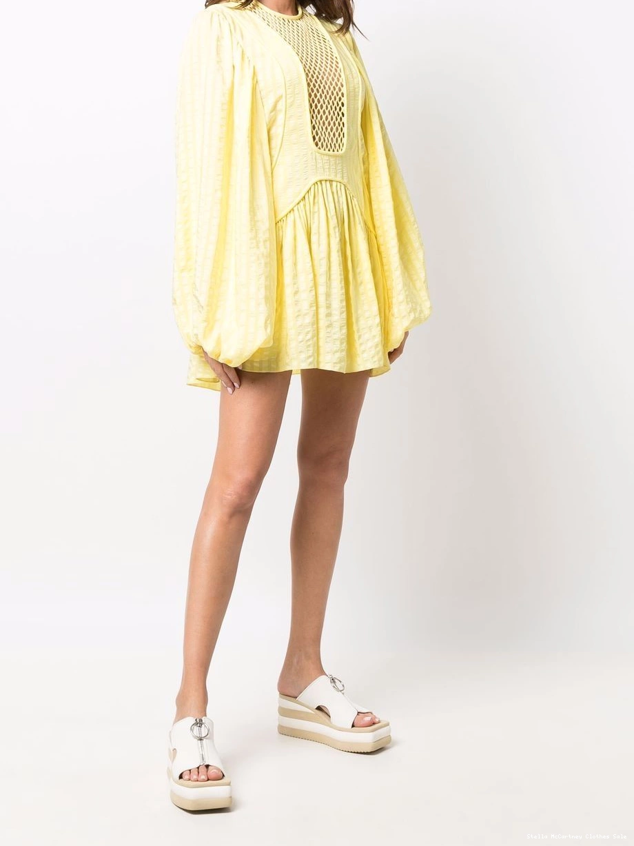 Affordable McCartney shift Women Stella dress mesh-panel 0430